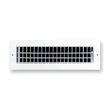 16"x4" White Aluminum Adjustable Decorative Vent Cover, Rust-Proof Supply Grille for Wall & Ceiling
