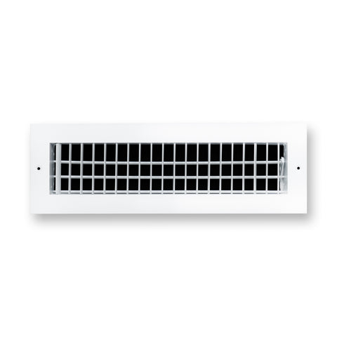 16"x4" White Aluminum Adjustable Decorative Vent Cover, Rust-Proof Supply Grille for Wall & Ceiling
