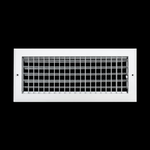 16"x6" White Aluminum Adjustable Decorative Vent Cover, Rust-Proof Supply Grille for Wall & Ceiling