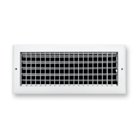 16"x6" White Aluminum Adjustable Decorative Vent Cover, Rust-Proof Supply Grille for Wall & Ceiling