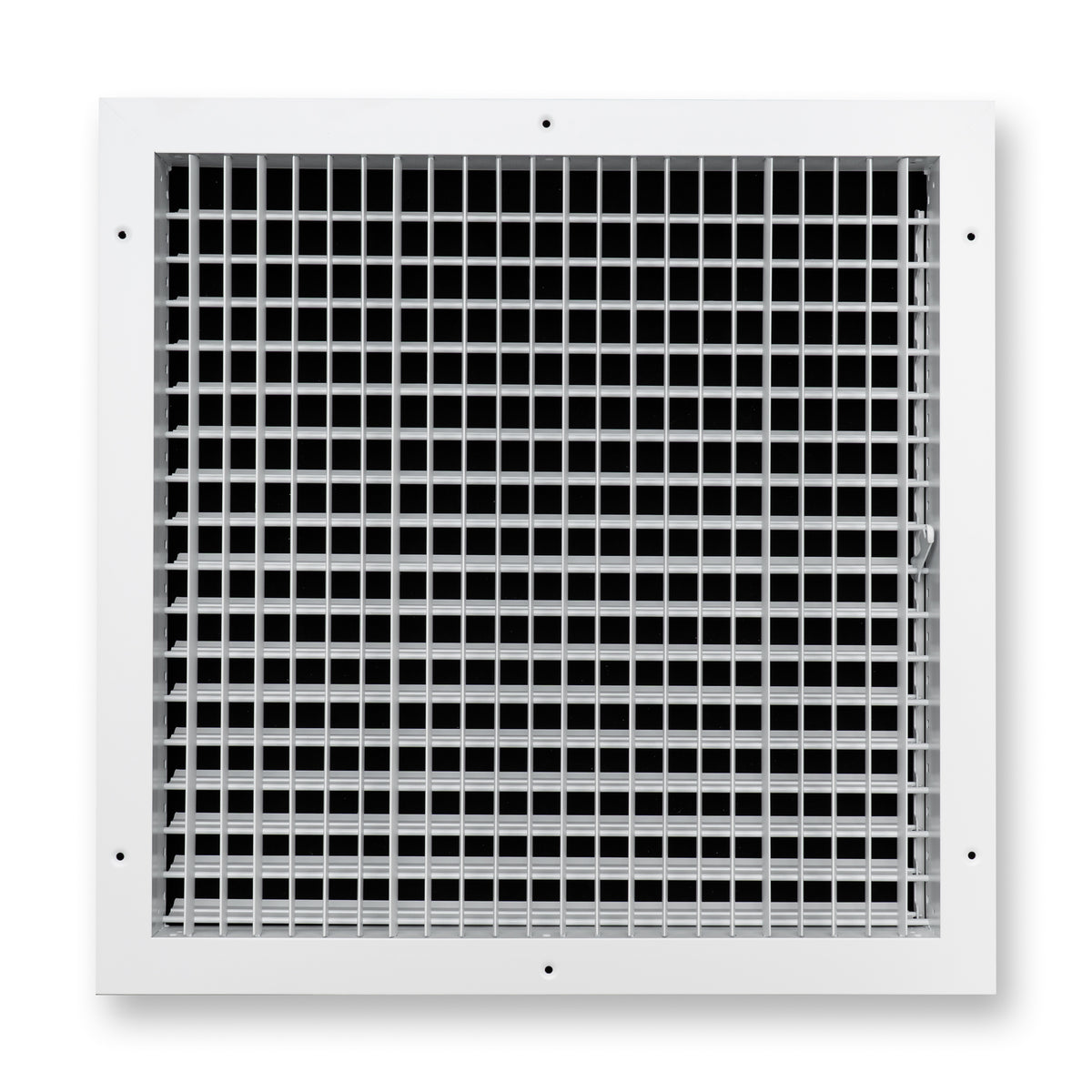 18"x18" White Aluminum Adjustable Decorative Vent Cover, Rust-Proof Supply Grille for Wall & Ceiling