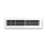 20"x4" White Aluminum Adjustable Decorative Vent Cover, Rust-Proof Supply Grille for Wall & Ceiling