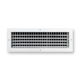 20"x6" White Aluminum Adjustable Decorative Vent Cover, Rust-Proof Supply Grille for Wall & Ceiling