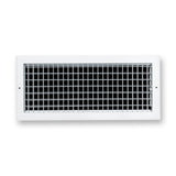 20"x8" White Aluminum Adjustable Decorative Vent Cover, Rust-Proof Supply Grille for Wall & Ceiling