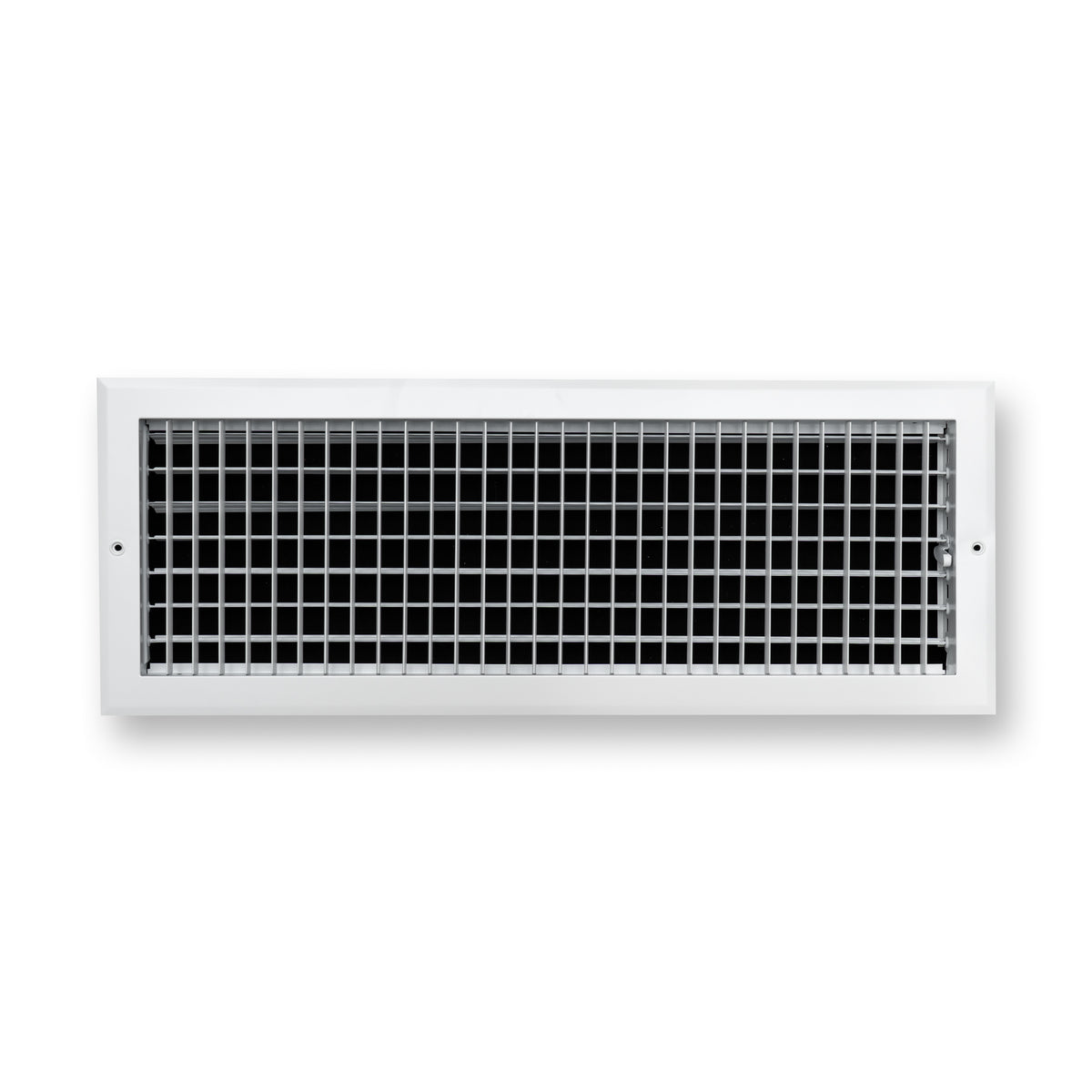 24"x8" White Aluminum Adjustable Decorative Vent Cover, Rust-Proof Supply Grille for Wall & Ceiling