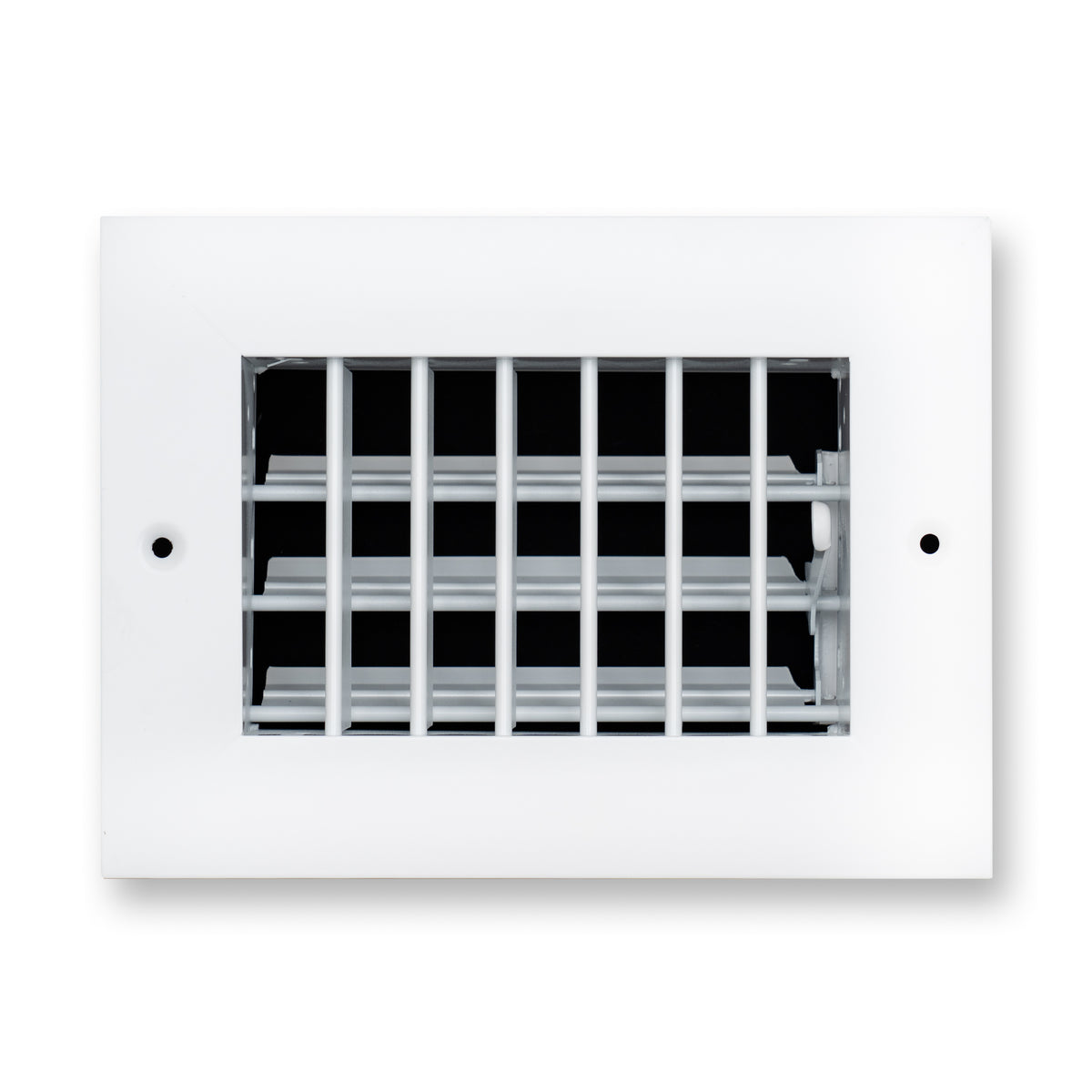 6"x4" White Aluminum Adjustable Decorative Vent Cover, Rust-Proof Supply Grille for Wall & Ceiling