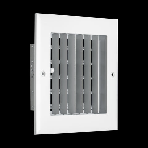 6"x6" White Aluminum Adjustable Decorative Vent Cover, Rust-Proof Supply Grille for Wall & Ceiling