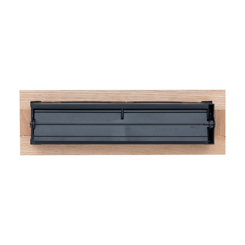 2"x10" Oak Wood Floor Register, Walkable Louvered Vent Cover with Damper