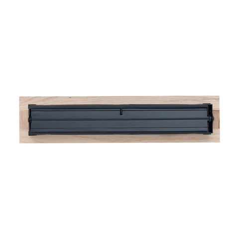 2"x14" Oak Wood Floor Register, Walkable Louvered Vent Cover with Damper