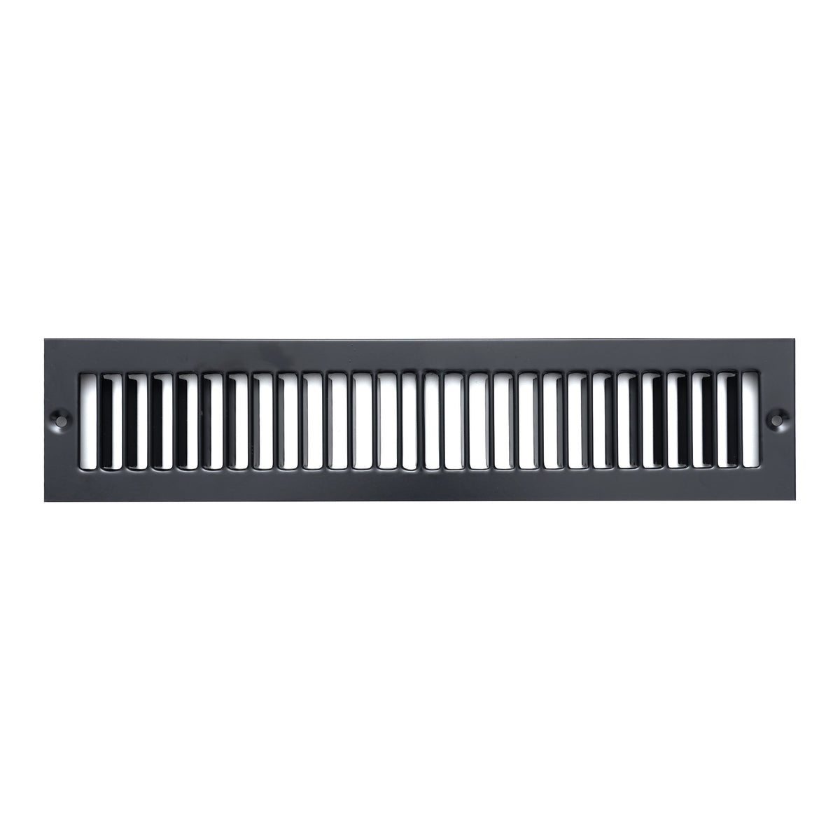 2"x14" Black Toe Kick Vent Cover, Cabinet Toe Space HVAC Register Grille