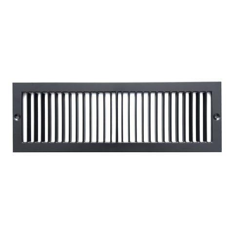 4"x14" Black Toe Kick Vent Cover, Cabinet Toe Space HVAC Register Grille