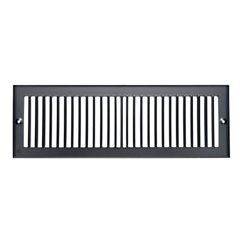 4"x14" Black Toe Kick Vent Cover, Cabinet Toe Space HVAC Register Grille