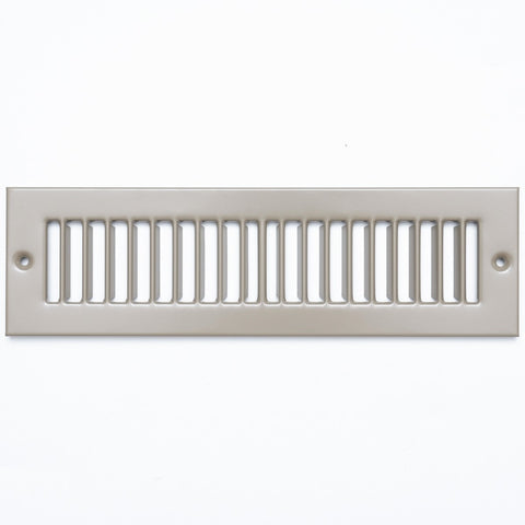 10"x2" Brown Toe Kick Vent Cover, Cabinet Toe Space HVAC Register Grille