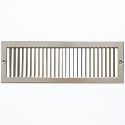 14"x4" Brown Toe Kick Vent Cover, Cabinet Toe Space HVAC Register Grille