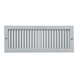 4"x12" Gray Toe Kick Vent Cover, Cabinet Toe Space HVAC Register Grille