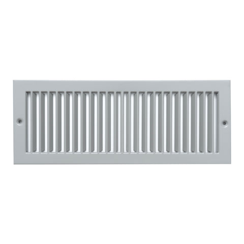 4"x12" Gray Toe Kick Vent Cover, Cabinet Toe Space HVAC Register Grille