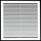 20"x20" White Aluminum Rust-Free Return Air Grille, High-Airflow HVAC Cold Air Intake for Wall & Ceiling
