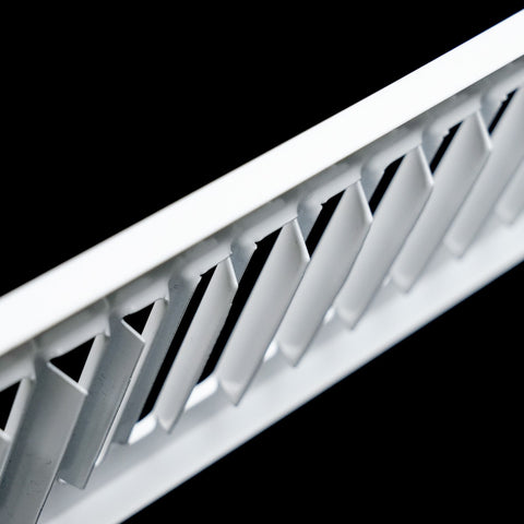 10"x4" White Toe Kick Vent Cover, Cabinet Toe Space HVAC Register Grille