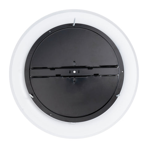 10" White Steel Round Ceiling Diffuser with Butterfly Damper & Handle, Supply Vent Cover for Round Neck Air Ducts