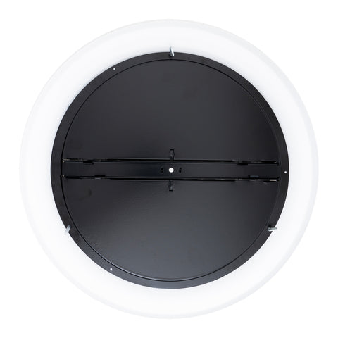 12" White Steel Round Ceiling Diffuser with Butterfly Damper & Handle, Supply Vent Cover for Round Neck Air Ducts