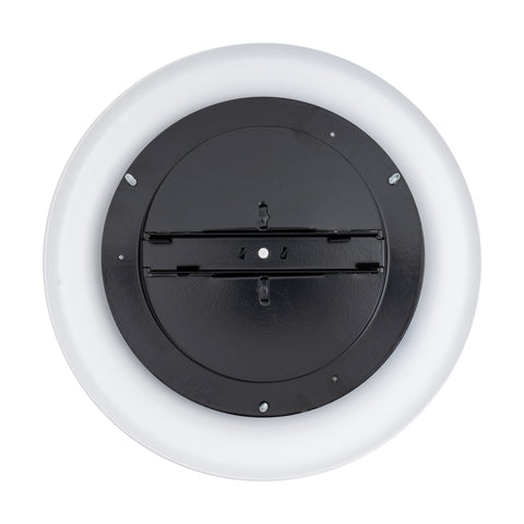 6" White Steel Round Ceiling Diffuser with Butterfly Damper & Handle, Supply Vent Cover for Round Neck Air Ducts