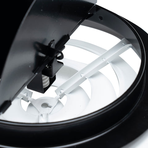 8" White Steel Round Ceiling Diffuser with Butterfly Damper & Handle, Supply Vent Cover for Round Neck Air Ducts