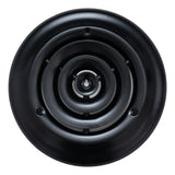 6" Black Steel Round Ceiling Diffuser, Supply Vent Cover for Round Neck Air Ducts