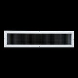 30"x6" White Aluminum Eggcrate Return Air Grille, Low-Noise High-Airflow Rust-Proof Vent Cover