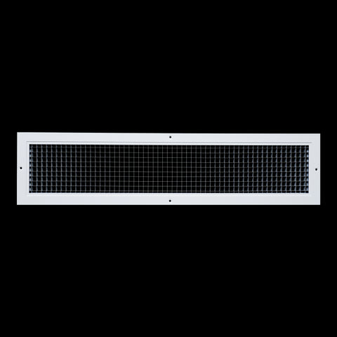 30"x6" White Aluminum Eggcrate Return Air Grille, Low-Noise High-Airflow Rust-Proof Vent Cover