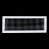 24"x8" White Aluminum Eggcrate Return Air Grille, Low-Noise High-Airflow Rust-Proof Vent Cover