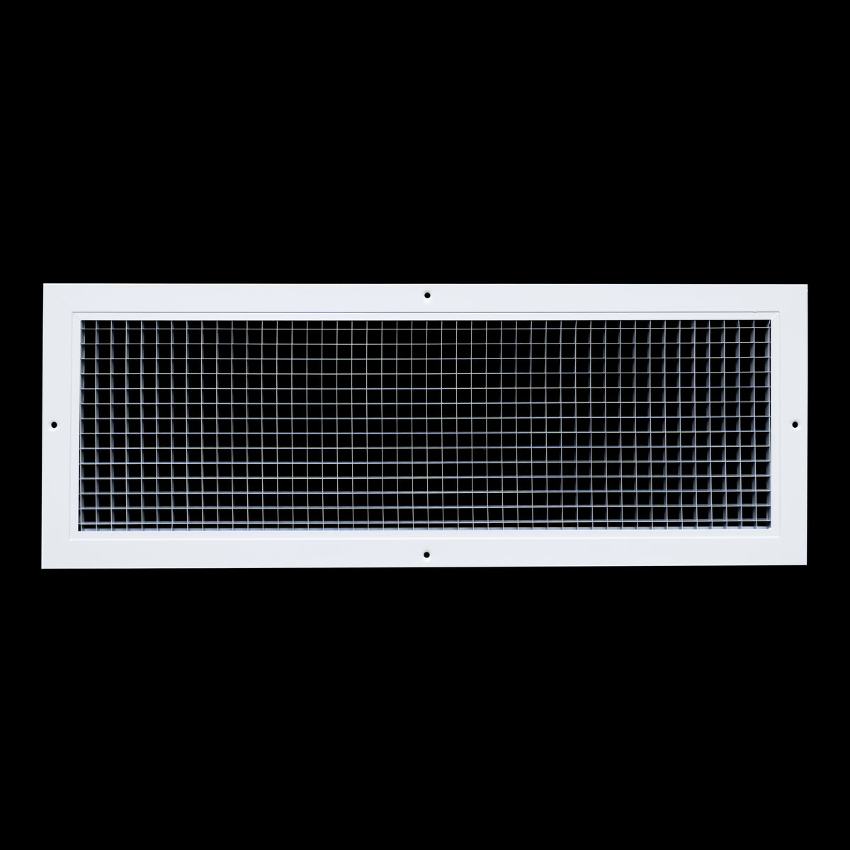 24"x8" White Aluminum Eggcrate Return Air Grille, Low-Noise High-Airflow Rust-Proof Vent Cover