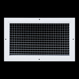 14"x8" White Aluminum Eggcrate Return Air Grille, Low-Noise High-Airflow Rust-Proof Vent Cover