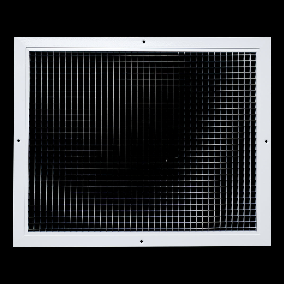 20"x16" White Aluminum Eggcrate Return Air Grille, Low-Noise High-Airflow Rust-Proof Vent Cover