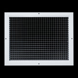 16"x12" White Aluminum Eggcrate Return Air Grille, Low-Noise High-Airflow Rust-Proof Vent Cover