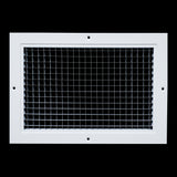 12"x8" White Aluminum Eggcrate Return Air Grille, Low-Noise High-Airflow Rust-Proof Vent Cover