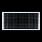14"x30" White Aluminum Eggcrate Return Air Grille, Low-Noise High-Airflow Rust-Proof Vent Cover