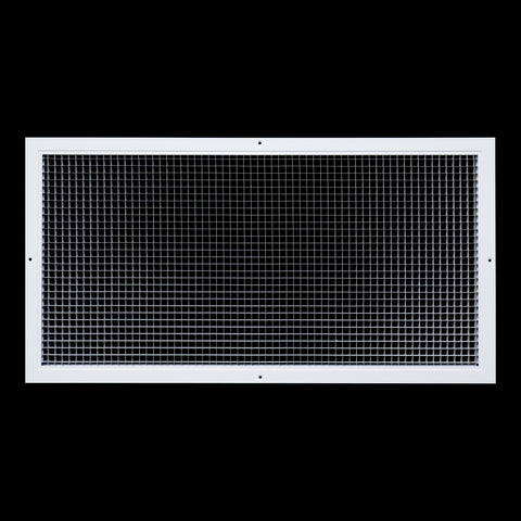 16"x32" White Aluminum Eggcrate Return Air Grille, Low-Noise High-Airflow Rust-Proof Vent Cover