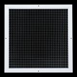 18"x18" White Aluminum Eggcrate Return Air Grille, Low-Noise High-Airflow Rust-Proof Vent Cover