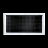20"x10" White Aluminum Eggcrate Return Air Grille, Low-Noise High-Airflow Rust-Proof Vent Cover