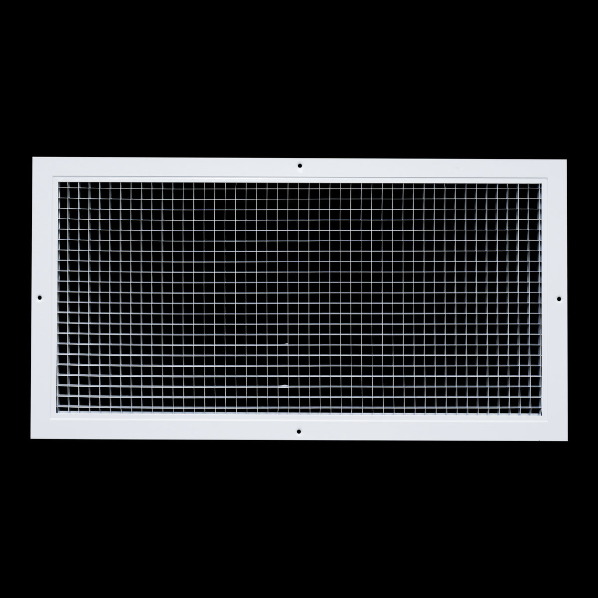 24"x12" White Aluminum Eggcrate Return Air Grille, Low-Noise High-Airflow Rust-Proof Vent Cover