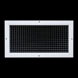 8"x16" White Aluminum Eggcrate Return Air Grille, Low-Noise High-Airflow Rust-Proof Vent Cover