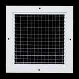 8"x8" White Aluminum Eggcrate Return Air Grille, Low-Noise High-Airflow Rust-Proof Vent Cover