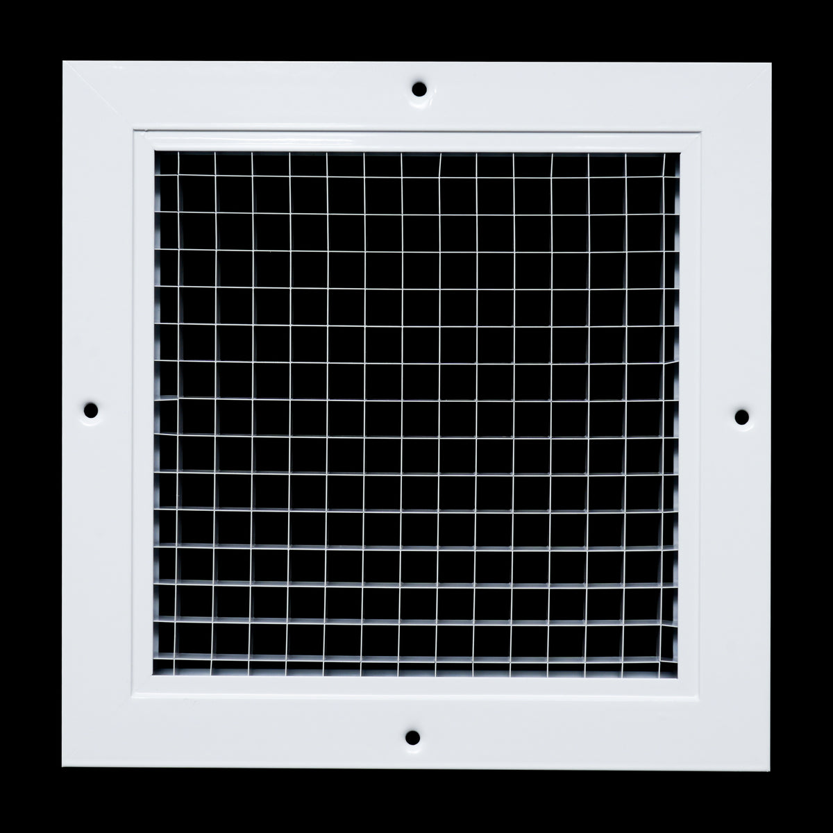 8"x8" White Aluminum Eggcrate Return Air Grille, Low-Noise High-Airflow Rust-Proof Vent Cover