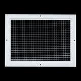 14"x10" White Aluminum Eggcrate Return Air Grille, Low-Noise High-Airflow Rust-Proof Vent Cover