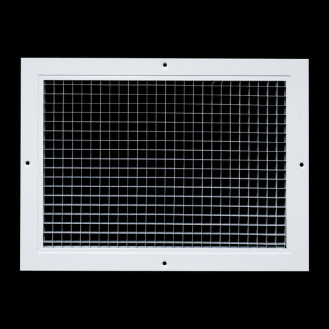 14"x10" White Aluminum Eggcrate Return Air Grille, Low-Noise High-Airflow Rust-Proof Vent Cover