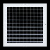 14"x14" White Aluminum Eggcrate Return Air Grille, Low-Noise High-Airflow Rust-Proof Vent Cover