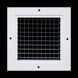 6"x6" White Aluminum Eggcrate Return Air Grille, Low-Noise High-Airflow Rust-Proof Vent Cover