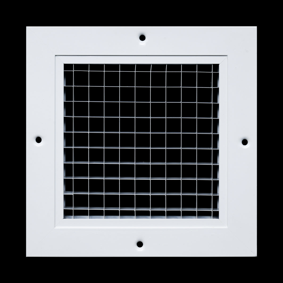 6"x6" White Aluminum Eggcrate Return Air Grille, Low-Noise High-Airflow Rust-Proof Vent Cover