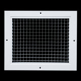 8"x10" White Aluminum Eggcrate Return Air Grille, Low-Noise High-Airflow Rust-Proof Vent Cover