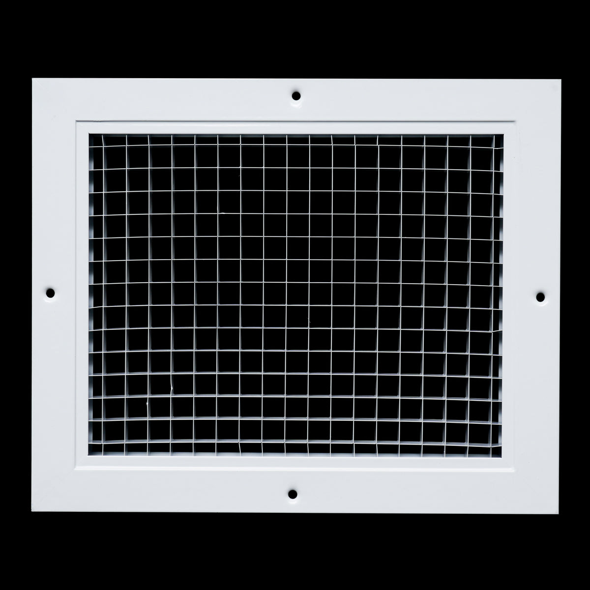 8"x10" White Aluminum Eggcrate Return Air Grille, Low-Noise High-Airflow Rust-Proof Vent Cover